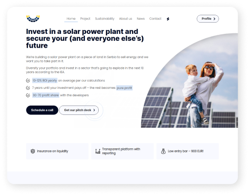 The Solar Fund - A Platform for Investing in Solar Energy 4 The Solar Fund - Naredni koraci