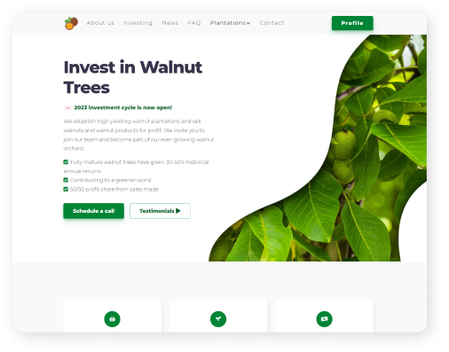 The Walnut fund- Naredni koraci