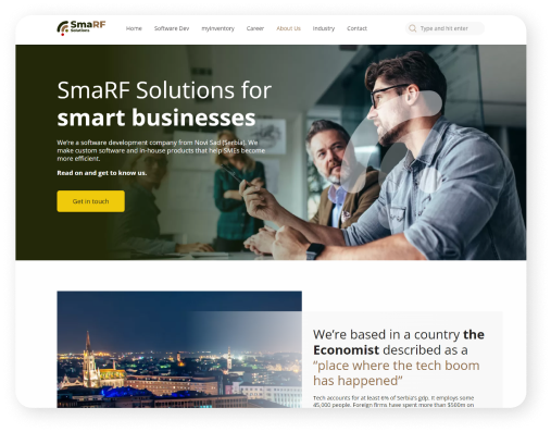 Smarf Solutions - Cilj platforme