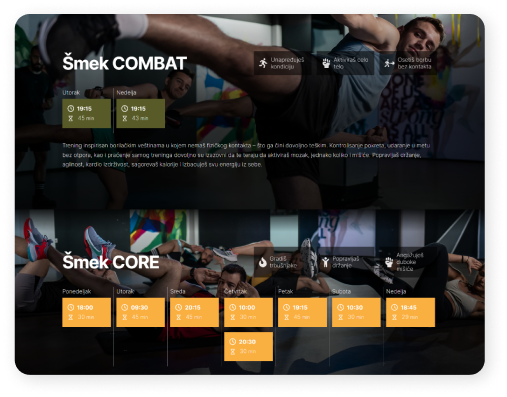 Web sajt za teretanu Šmek fitness Novi Sad 4 Šmek fitness centar - Naredni koraci