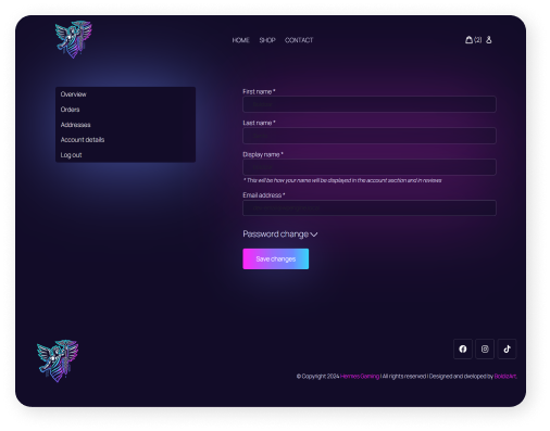 Dizajn i optimizacija online prodavnice za Hermes Gaming 4 Hermes - Portfolio