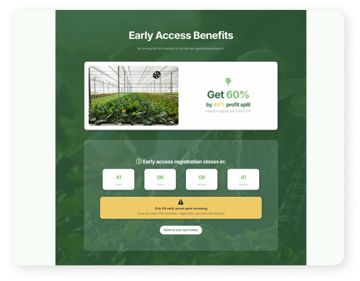 Landing stranica za Salad Fund